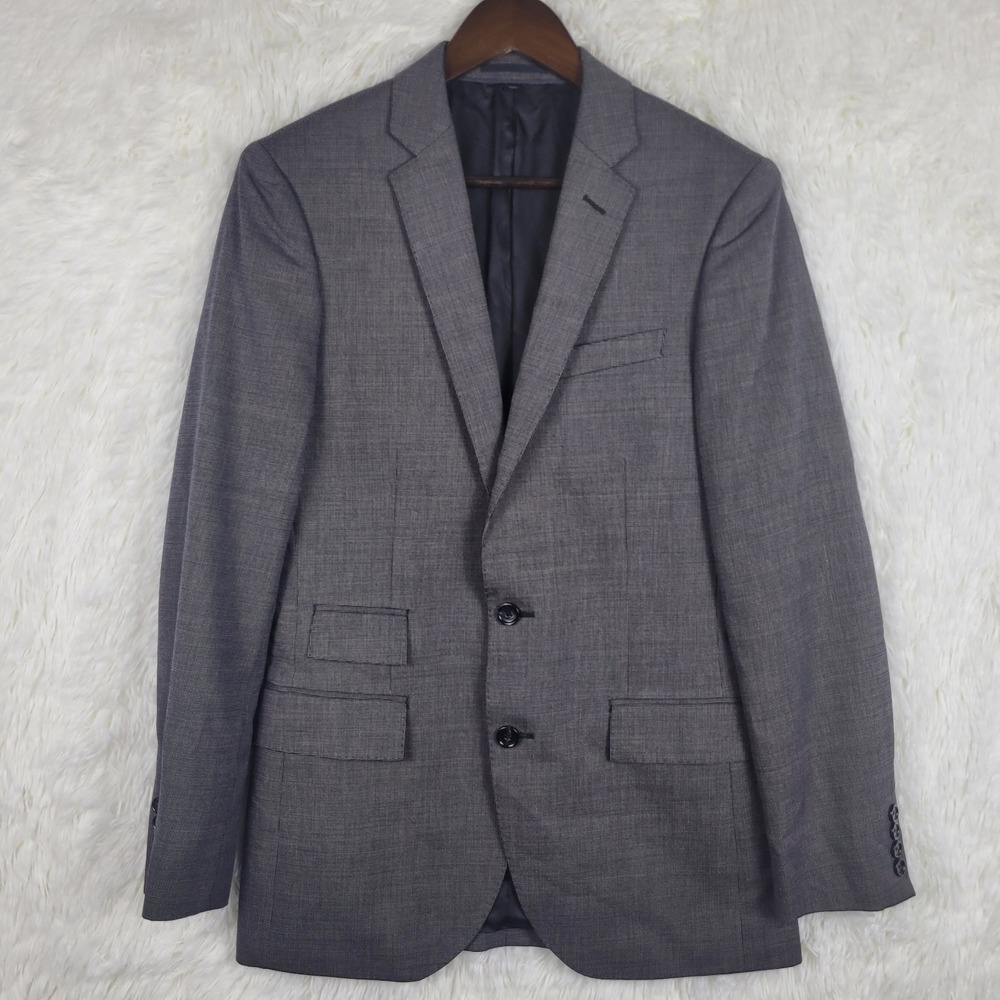 J Crew Mens 36R Gray Ludlow Wool Blend Italian Cloth Blazer Business Office